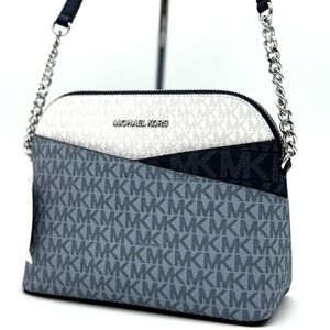 Michael Kors Medium Dome Jet Set Travel XbodyBag Admiral Blue